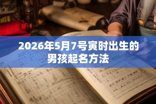2026年5月7号寅时出生的男孩起名方法