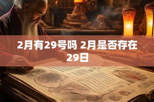 2月有29号吗 2月是否存在29日