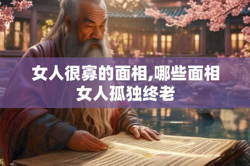 女人很寡的面相,哪些面相女人孤独终老