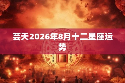 芸天2026年8月十二星座运势