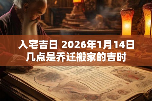 入宅吉日 2026年1月14日几点是乔迁搬家的吉时 入宅吉日 2026年1月14日几点是乔迁搬家的吉时