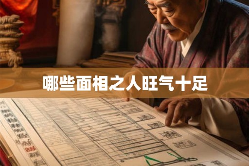 哪些面相之人旺气十足