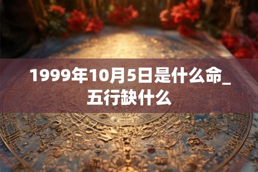 1999年10月5日是什么命_五行缺什么