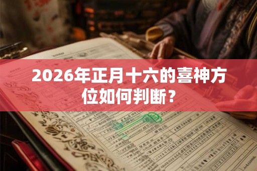 2026年正月十六的喜神方位如何判断？