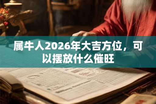 属牛人2026年大吉方位，可以摆放什么催旺