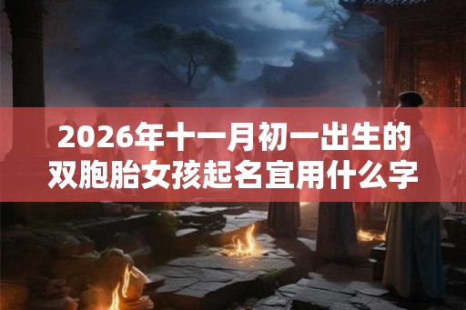 2026年十一月初一出生的双胞胎女孩起名宜用什么字，五行属什么
