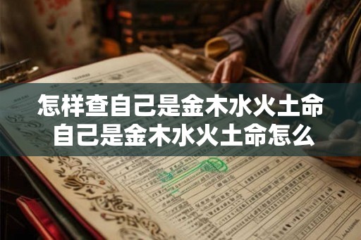 怎样查自己是金木水火土命 自己是金木水火土命怎么查