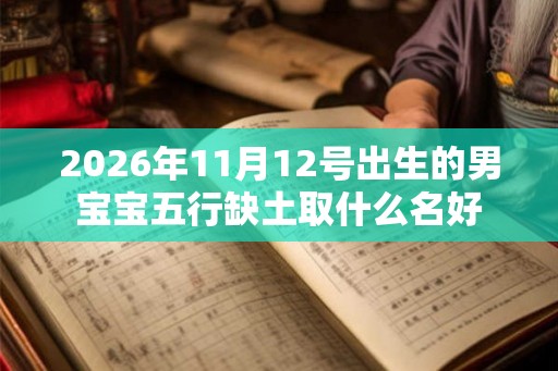 2026年11月12号出生的男宝宝五行缺土取什么名好