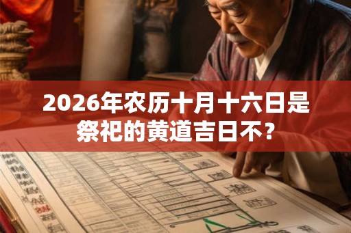 2026年农历十月十六日是祭祀的黄道吉日不？