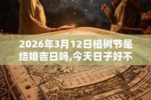 2026年3月12日植树节是结婚吉日吗,今天日子好不好 2026年3月12日植树节是结婚吉日吗,今天日子好不好