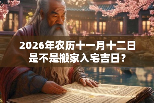 2026年农历十一月十二日是不是搬家入宅吉日? 2026年农历十一月十二日是不是搬家入宅吉日?