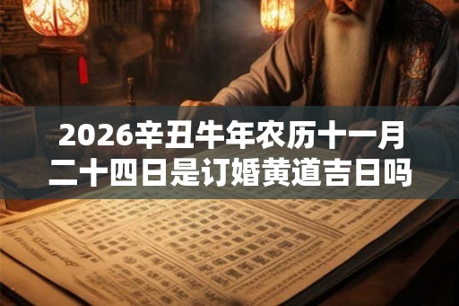 2026辛丑牛年农历十一月二十四日是订婚黄道吉日吗？