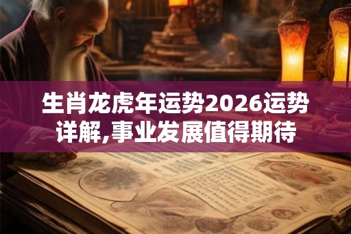 生肖龙虎年运势2026运势详解,事业发展值得期待