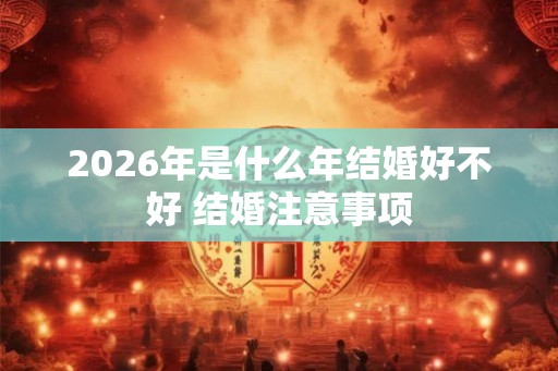 2026年是什么年结婚好不好 结婚注意事项