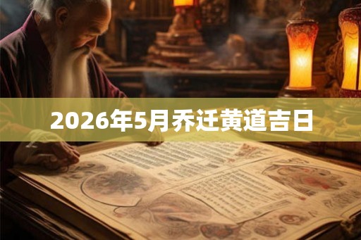 2026年5月乔迁黄道吉日