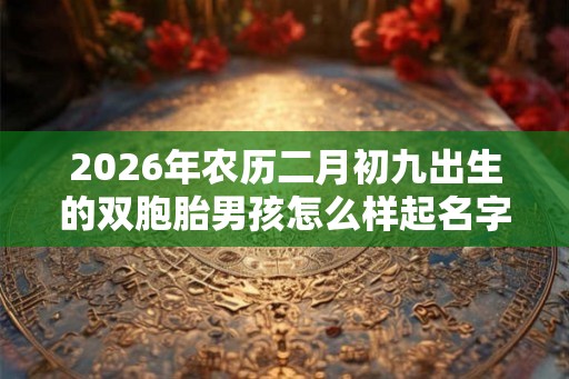 2026年农历二月初九出生的双胞胎男孩怎么样起名字