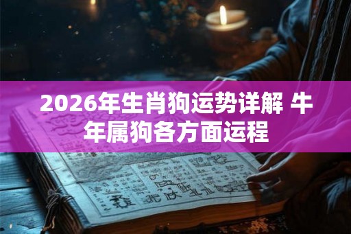 2026年生肖狗运势详解 牛年属狗各方面运程