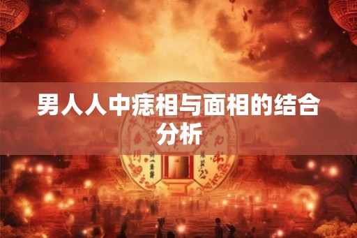 男人人中痣相与面相的结合分析