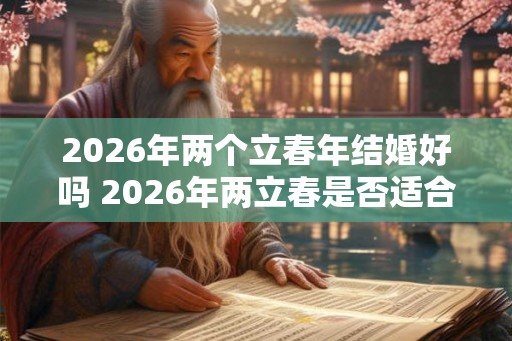 2026年两个立春年结婚好吗 2026年两立春是否适合结婚