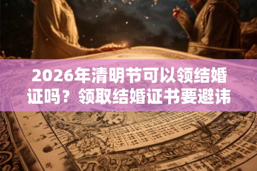 2026年清明节可以领结婚证吗?领取结婚证书要避讳什么? 2026年清明节可以领结婚证吗?领取结婚证书要避讳什么?