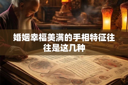 婚姻幸福美满的手相特征往往是这几种