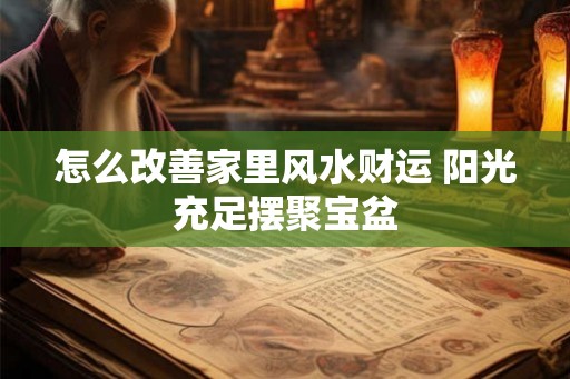 怎么改善家里风水财运 阳光充足摆聚宝盆 怎么改善家里风水财运 阳光充足摆聚宝盆