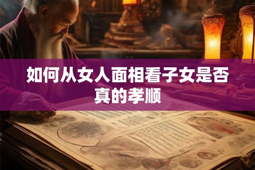 如何从女人面相看子女是否真的孝顺