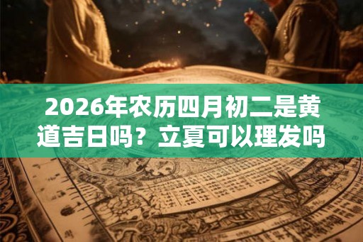 2026年农历四月初二是黄道吉日吗？立夏可以理发吗？