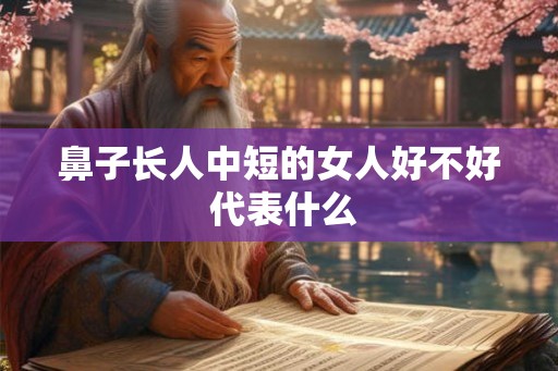 鼻子长人中短的女人好不好 代表什么 鼻子长人中短的女人好不好 代表什么