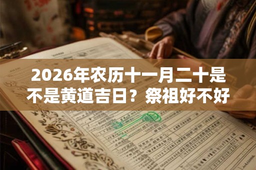 2026年农历十一月二十是不是黄道吉日？祭祖好不好？