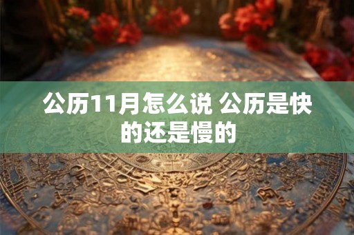 公历11月怎么说 公历是快的还是慢的
