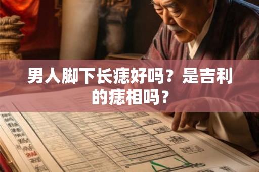 男人脚下长痣好吗？是吉利的痣相吗？