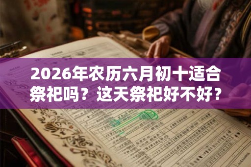 2026年农历六月初十适合祭祀吗？这天祭祀好不好？
