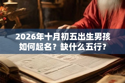 2026年十月初五出生男孩如何起名？缺什么五行？