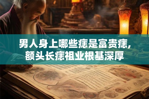 男人身上哪些痣是富贵痣,额头长痣祖业根基深厚