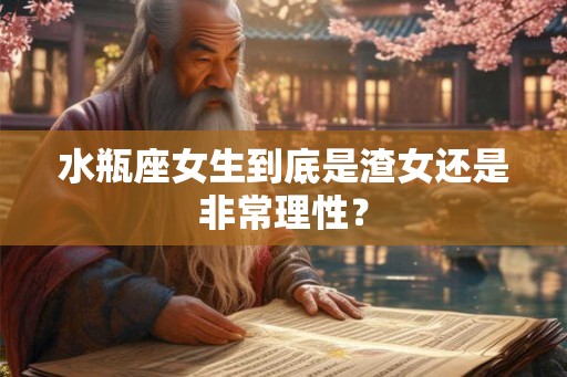 水瓶座女生到底是渣女还是非常理性？