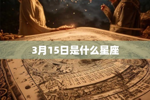 3月15日是什么星座