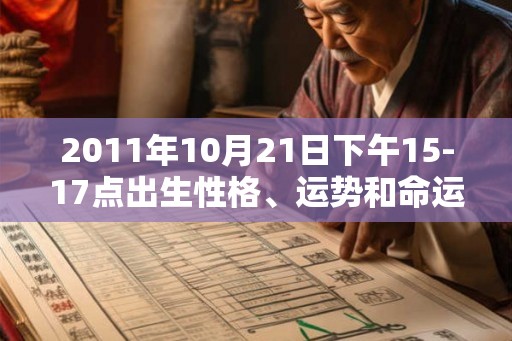 2011年10月21日下午15-17点出生性格、运势和命运