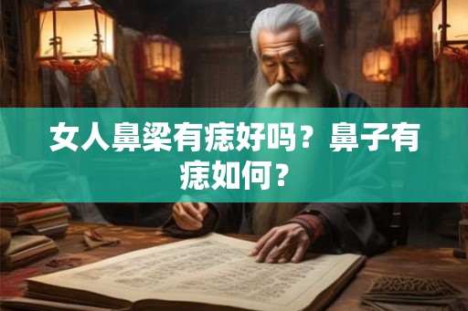 女人鼻梁有痣好吗？鼻子有痣如何？