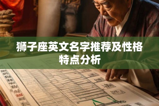 狮子座英文名字推荐及性格特点分析