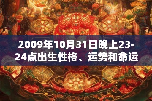 2009年10月31日晚上23-24点出生性格、运势和命运