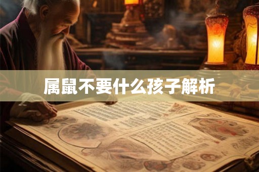 属鼠不要什么孩子解析