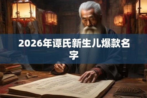 2026年谭氏新生儿爆款名字