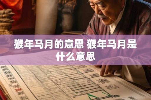 猴年马月的意思 猴年马月是什么意思