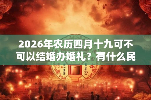 2026年农历四月十九可不可以结婚办婚礼?有什么民俗禁忌? 2026年农历四月十九可不可以结婚办婚礼?有什么民俗禁忌?