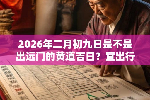 2026年二月初九日是不是出远门的黄道吉日？宜出行吗
