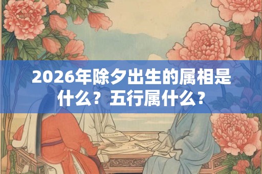 2026年除夕出生的属相是什么？五行属什么？
