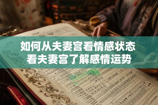 如何从夫妻宫看情感状态 看夫妻宫了解感情运势