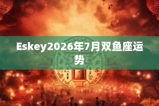 Eskey2026年7月双鱼座运势