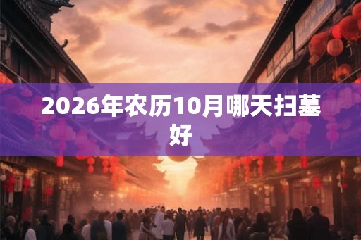 2026年农历10月哪天扫墓好